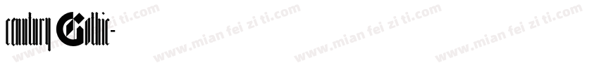 cenutury Gothic字体转换